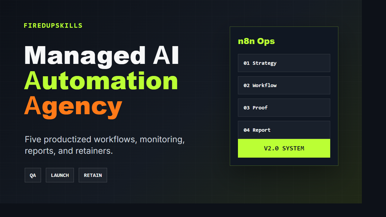 Cover for Launch a Managed AI Automation Agency