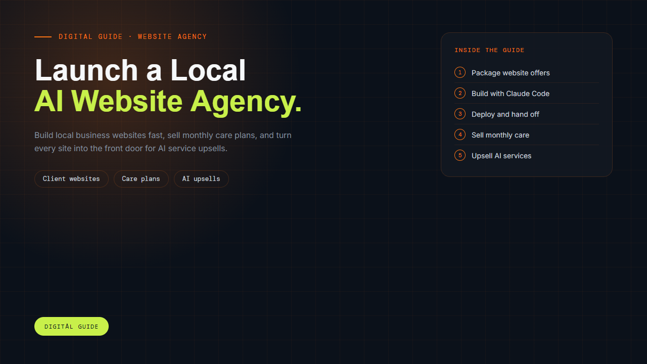 Cover for Launch a Local AI Website Agency