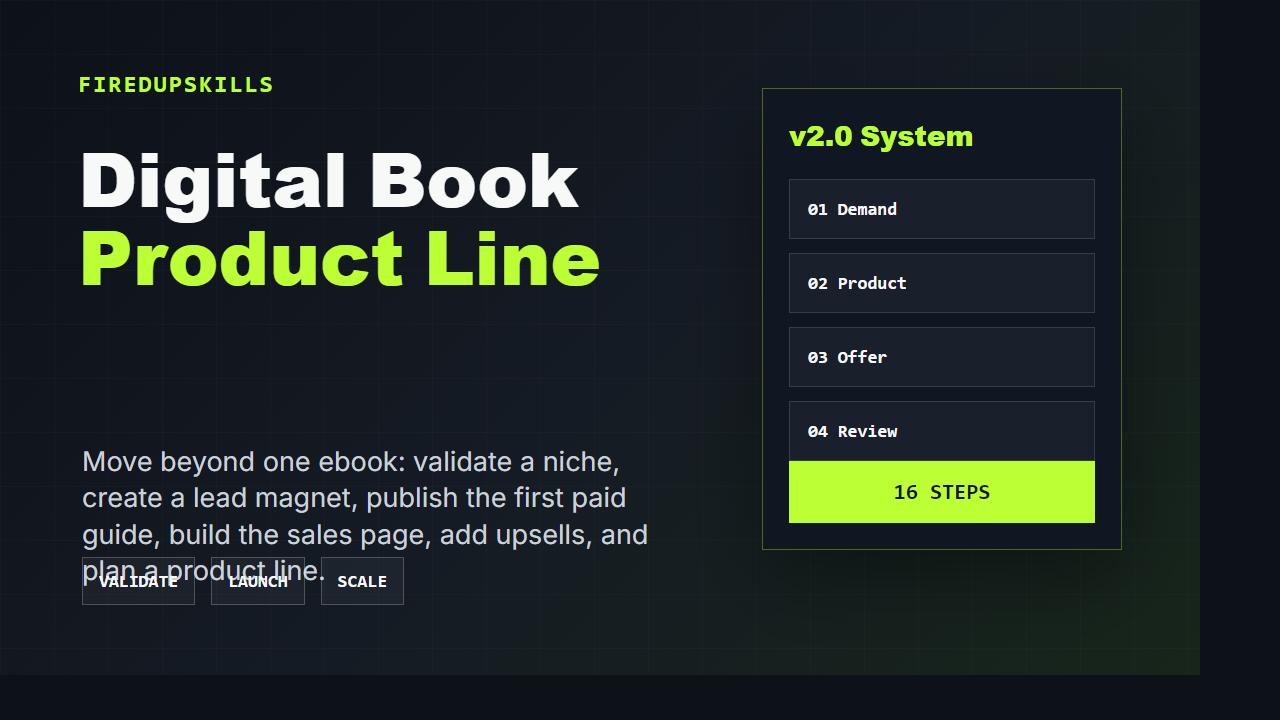 Cover for Build and Sell a Digital Book Product Line