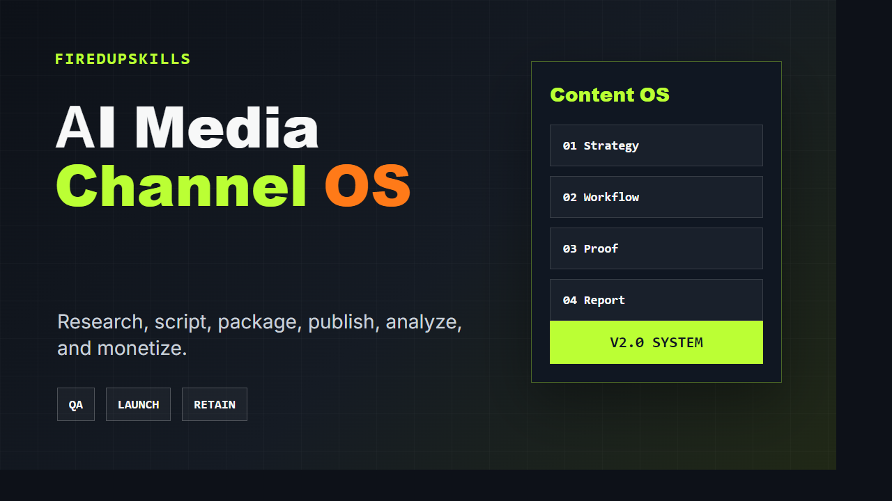Cover for Build an AI Media Channel Operating System