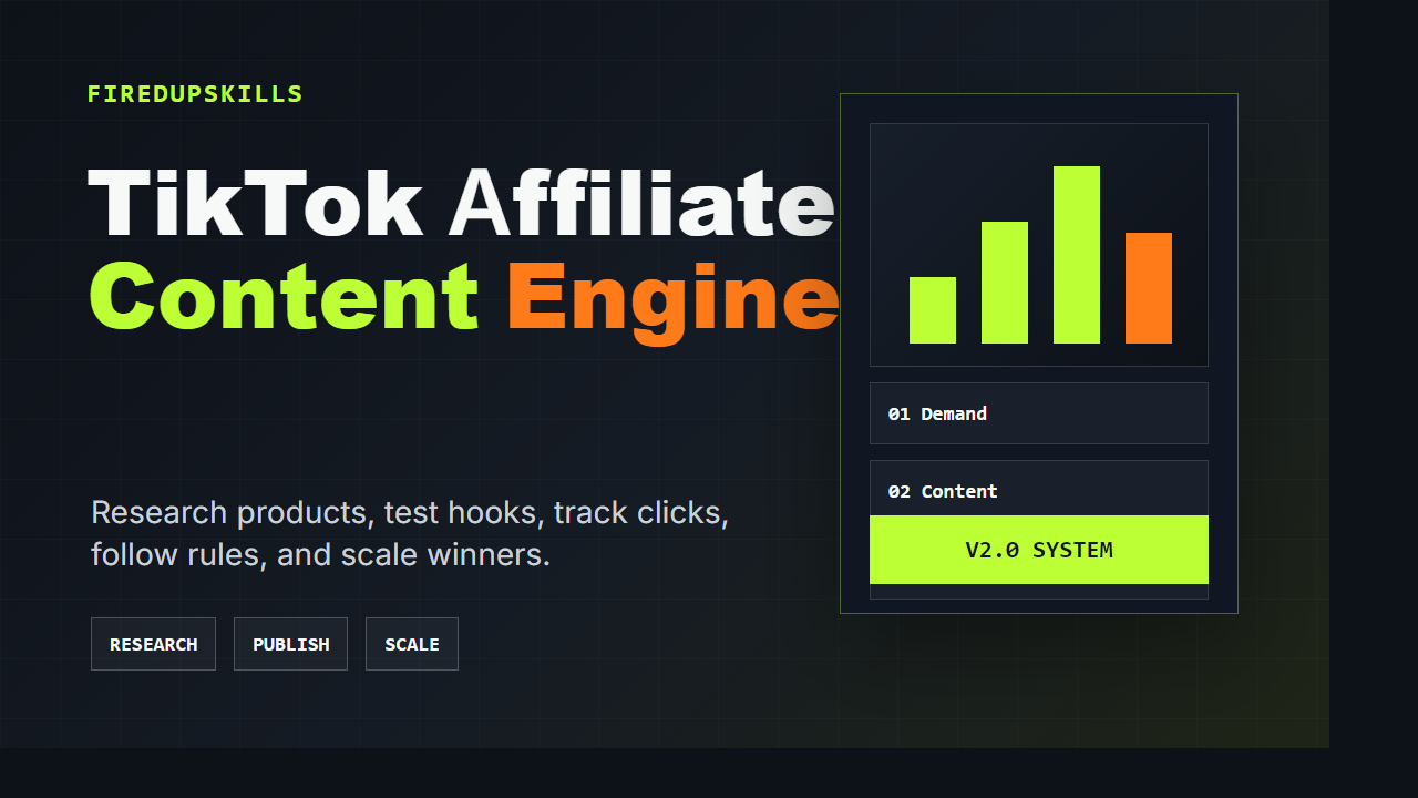 Cover for Build a TikTok Affiliate Content Engine
